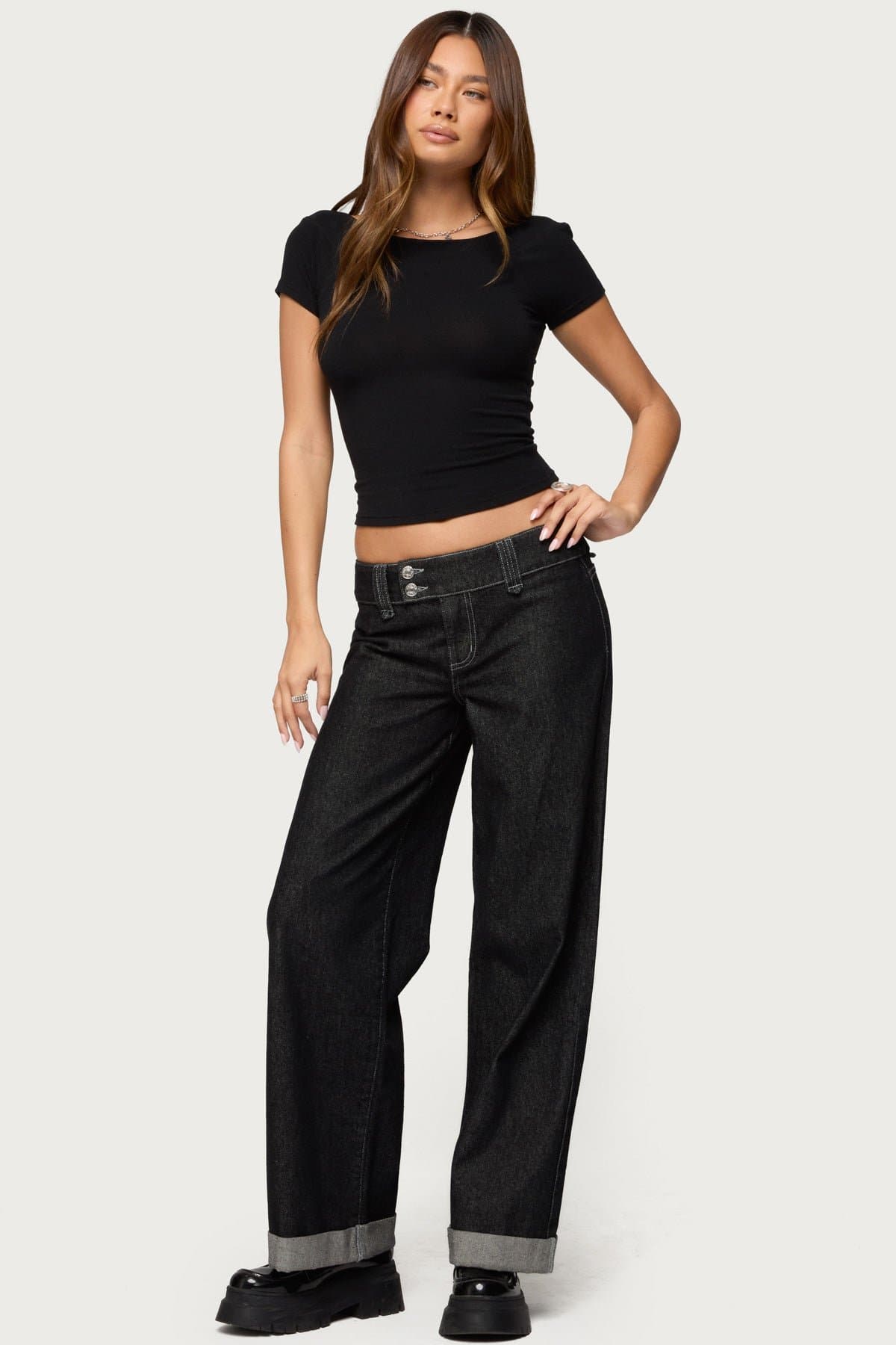 Becca Boat Neck Raglan Top - Baby Ribbed Polyester Rayon Spandex