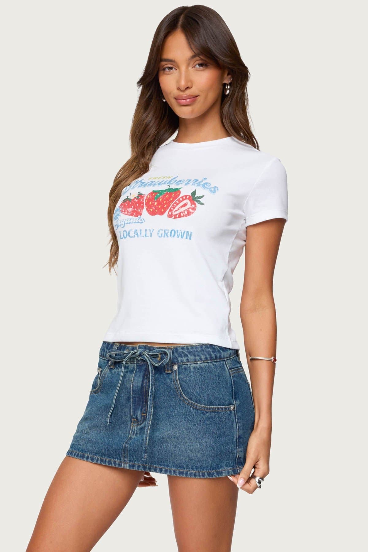 Fresh Strawberries Graphic T-Shirt - Cotton Spandex Unisex
