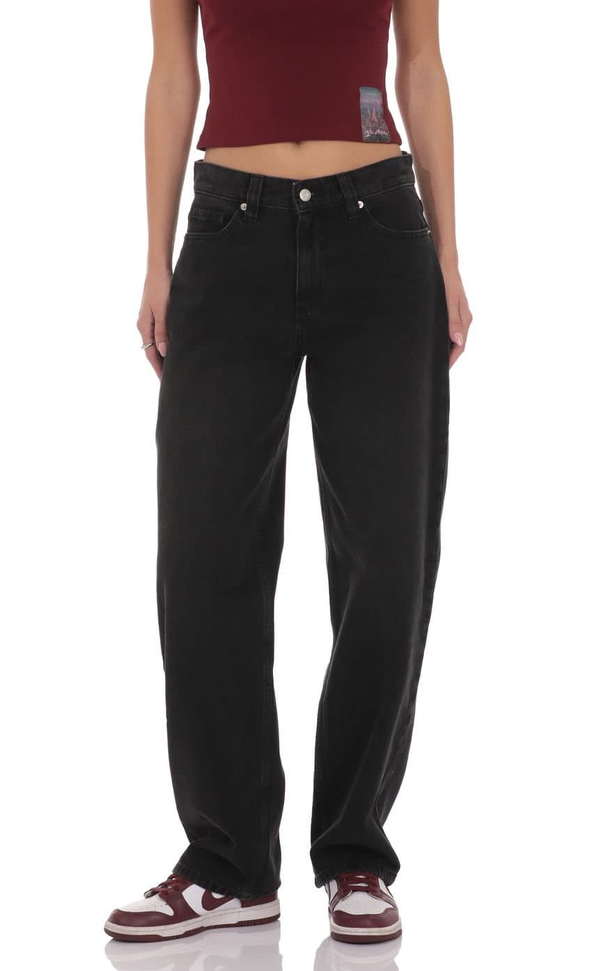 Barrel Jeans in Black