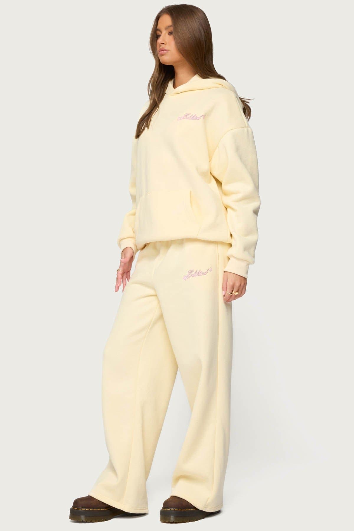 Club Edikted Sweatpants - Straight Leg Cotton Polyester Men's