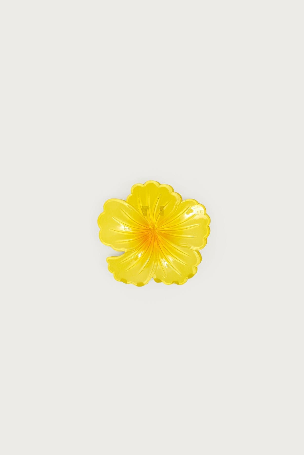 Hibiscus Flower Claw Clip - 3 Inch Plastic Hair Clip