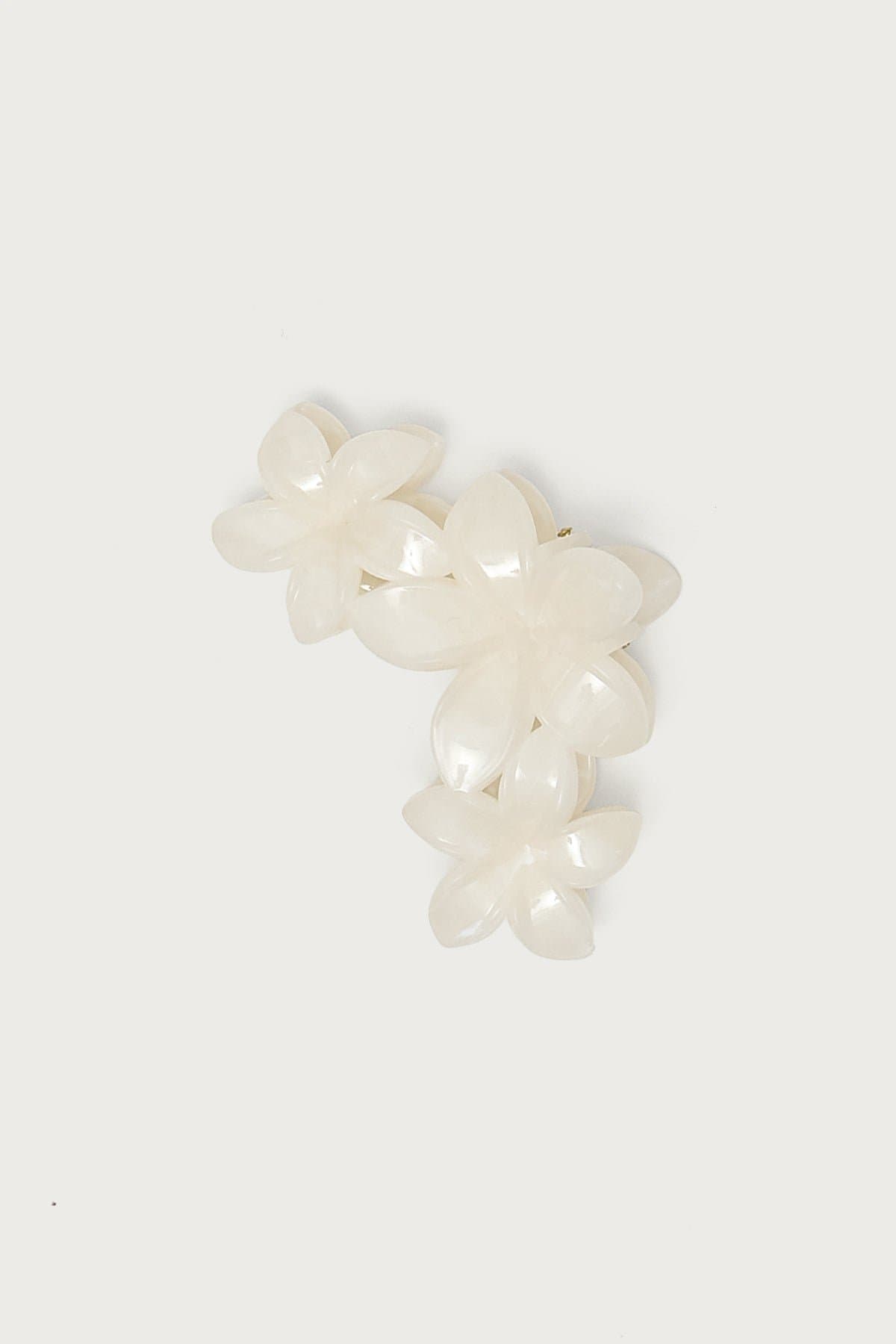 Flower Claw Clip - 4.3 Inch Plastic Hair Clip