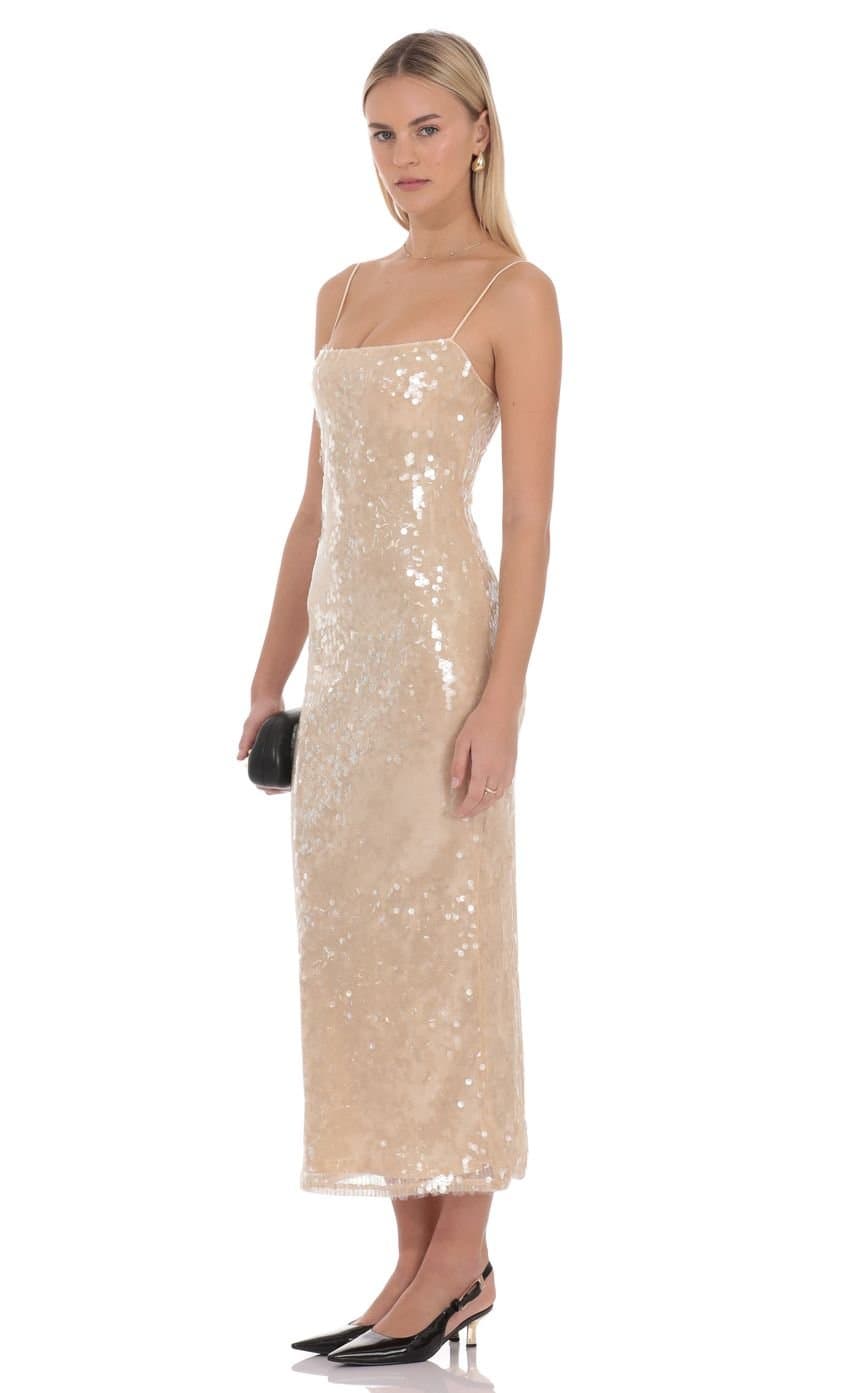 Aurielle Sequin Midi Dress