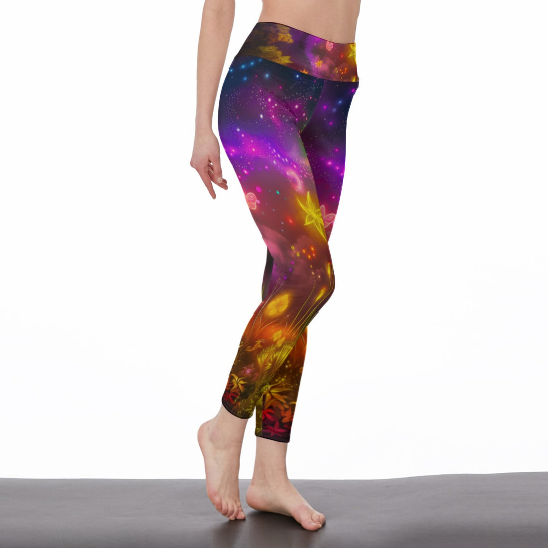 Celestial Bloom Leggings | Side Stitch Closure