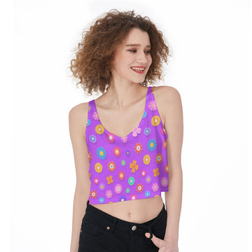 Vibrant Floral Crop Top