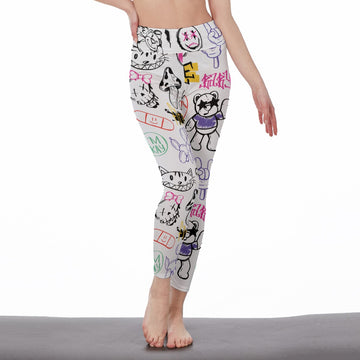 Urban Sketch Leggings | Side Stitch Closure