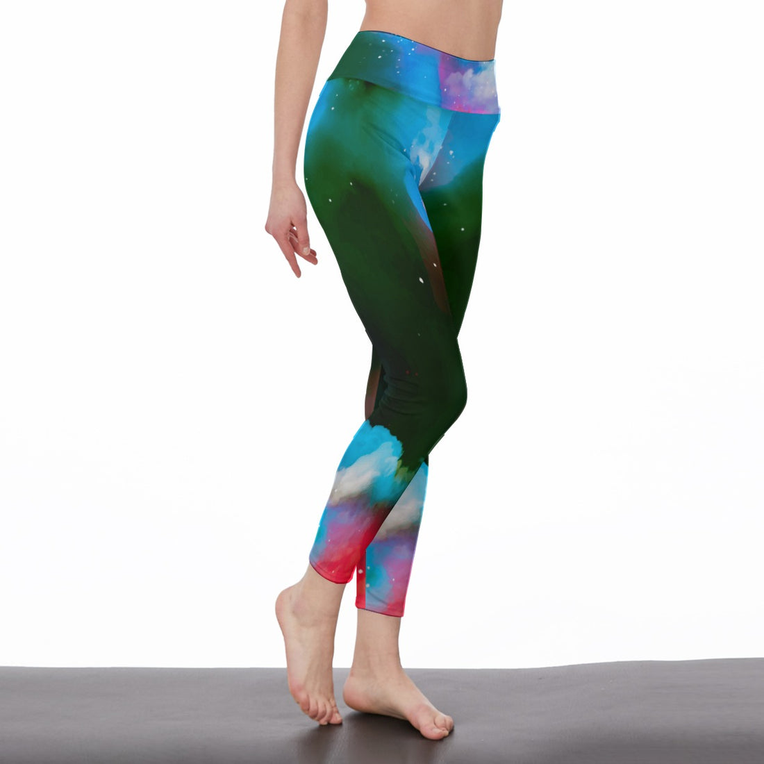 Aurora Dreamscape Leggings | Side Stitch Closure