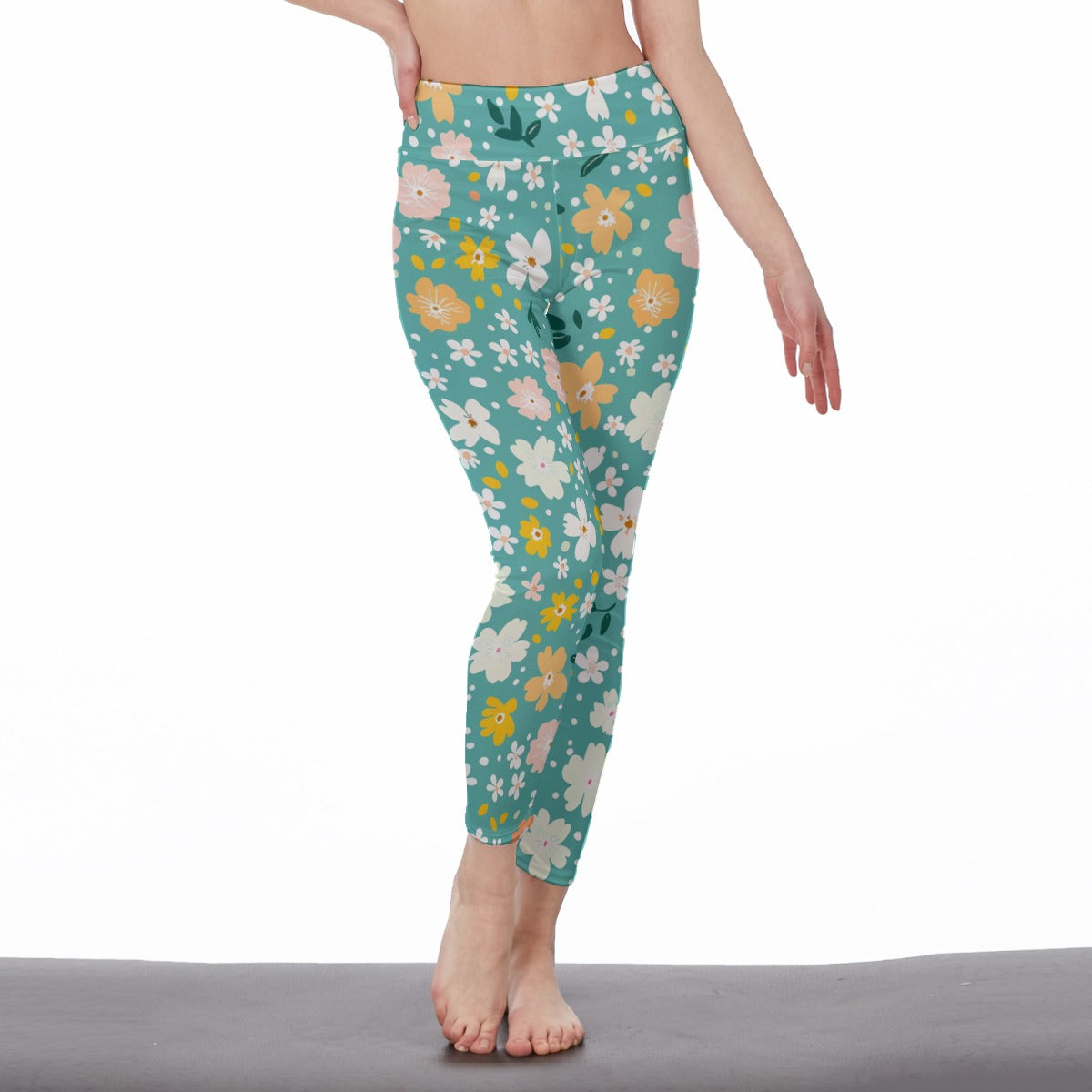 Spring Meadow High-Waist Leggings | Side Stitch Closure