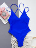Sexy backless multi olor one piece Swimsuit - Picture 1 / S