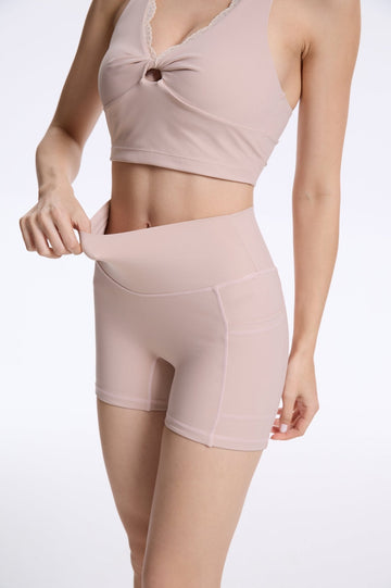 Bare Blush Pocket Biker Shorts