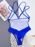 Sexy backless multi olor one piece Swimsuit - Picture 1 / S