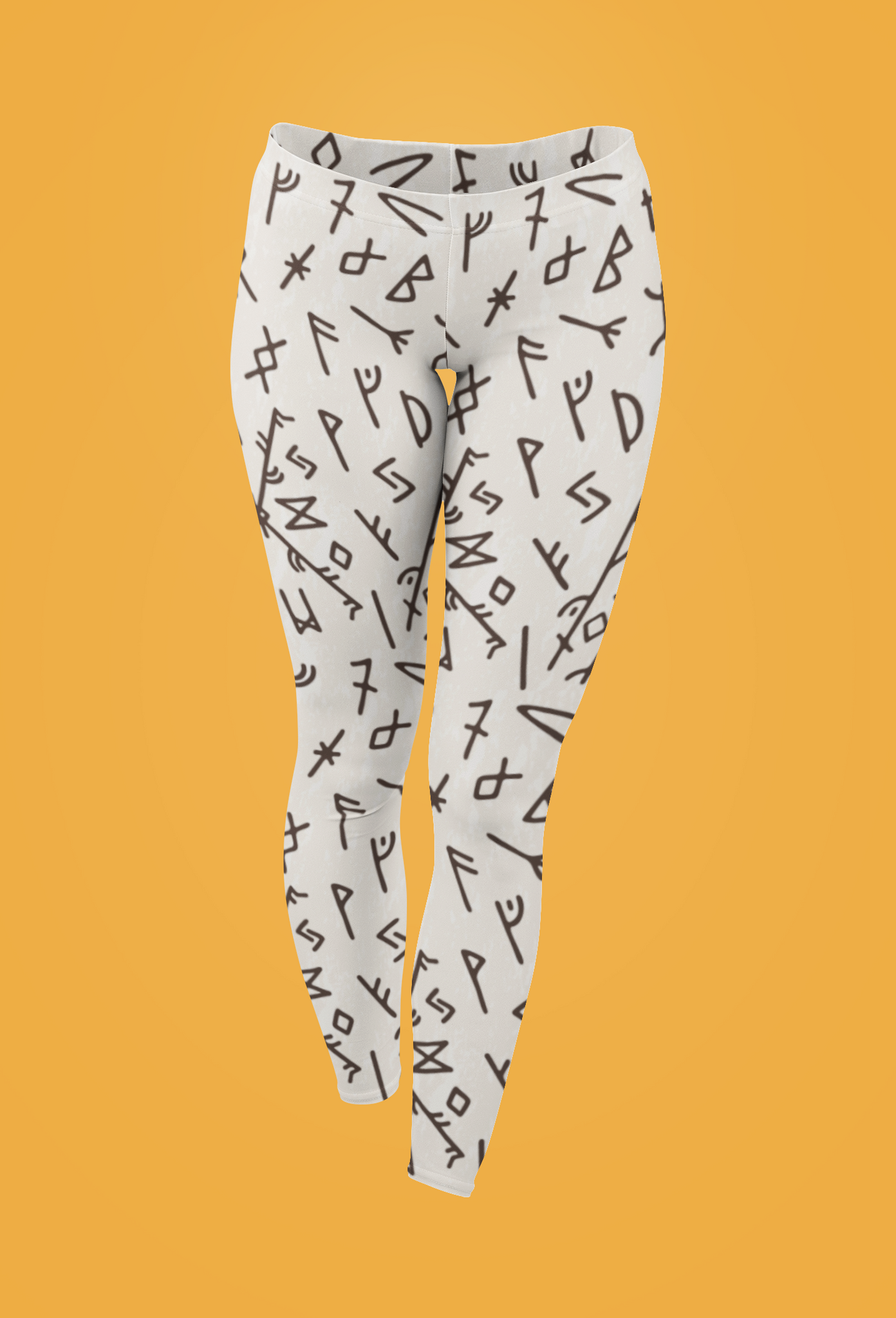 Runic Minimalist Leggings - Modern Mystical Vibes