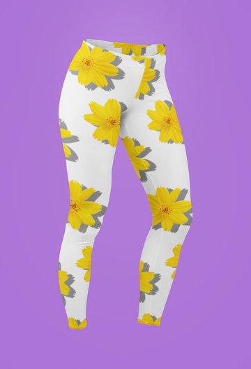 SunflowerCourt  Women Leggings | Side Stitch Closure