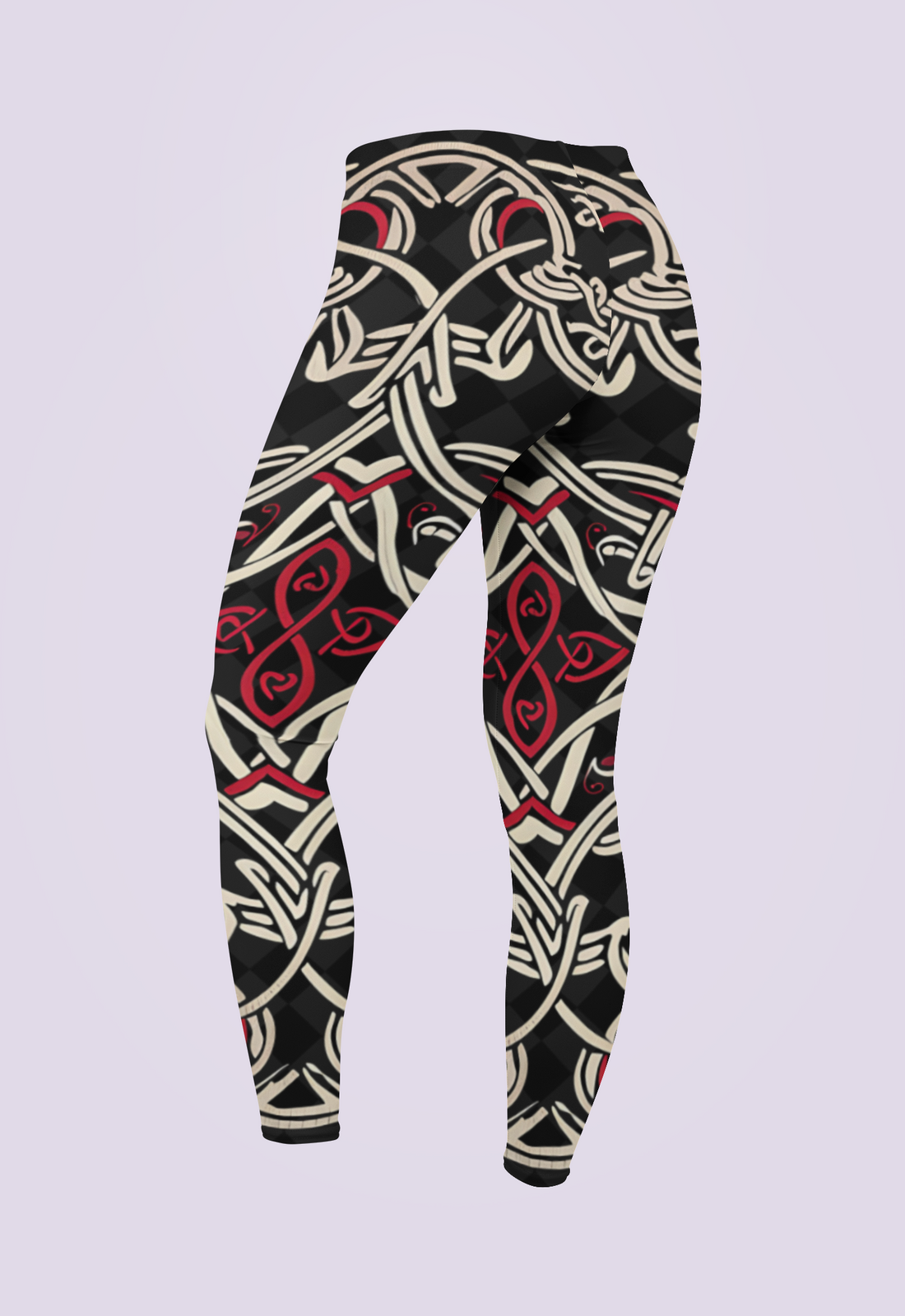 Tribal Elegance Women Leggings | Side Stitch Closure