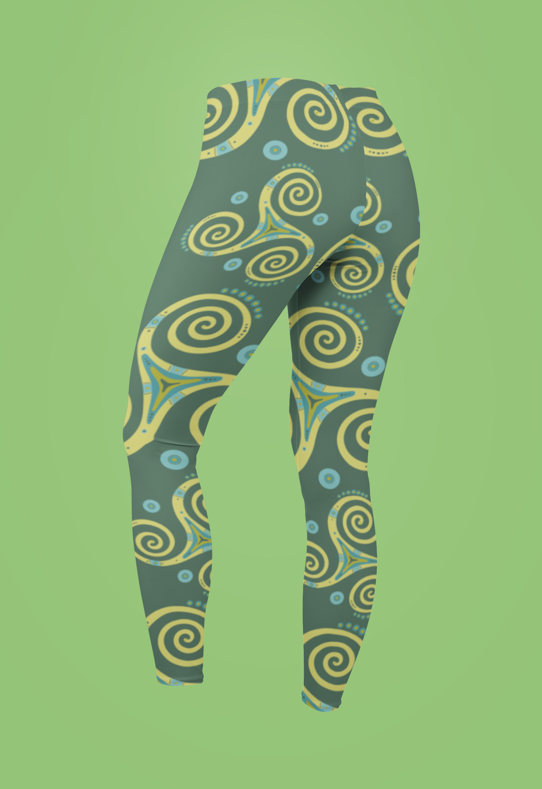 Celtic Swirl Women Leggings | Side Stitch Closure