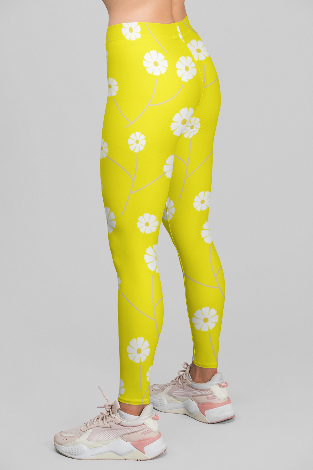 SunnyCourt Women Leggings | Side Stitch Closure