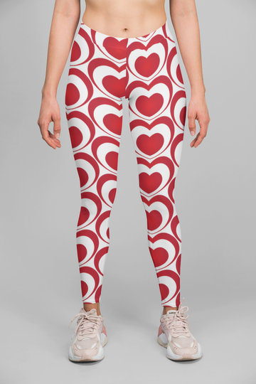 HeartBeat Women Leggings | Side Stitch Closure