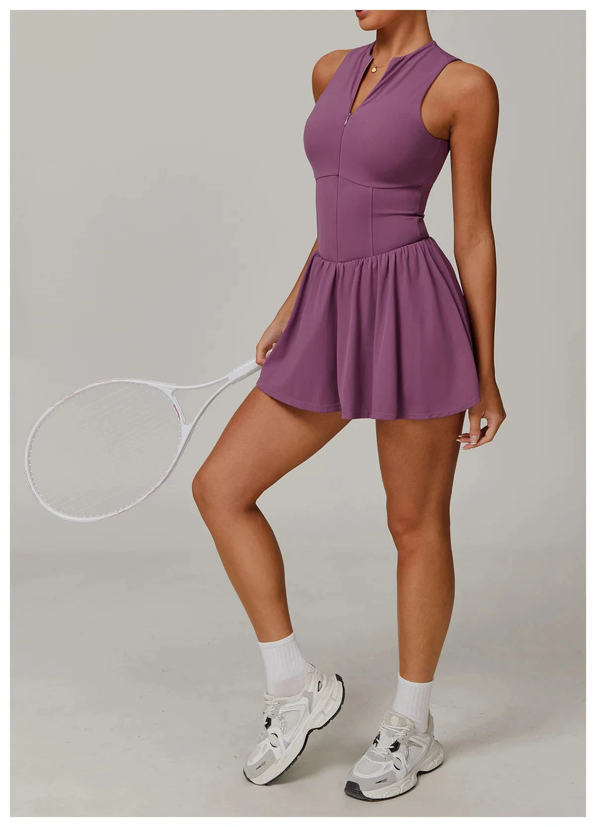 Zipper Bodysuit Dress for Women | Comfortable Fitness Wear