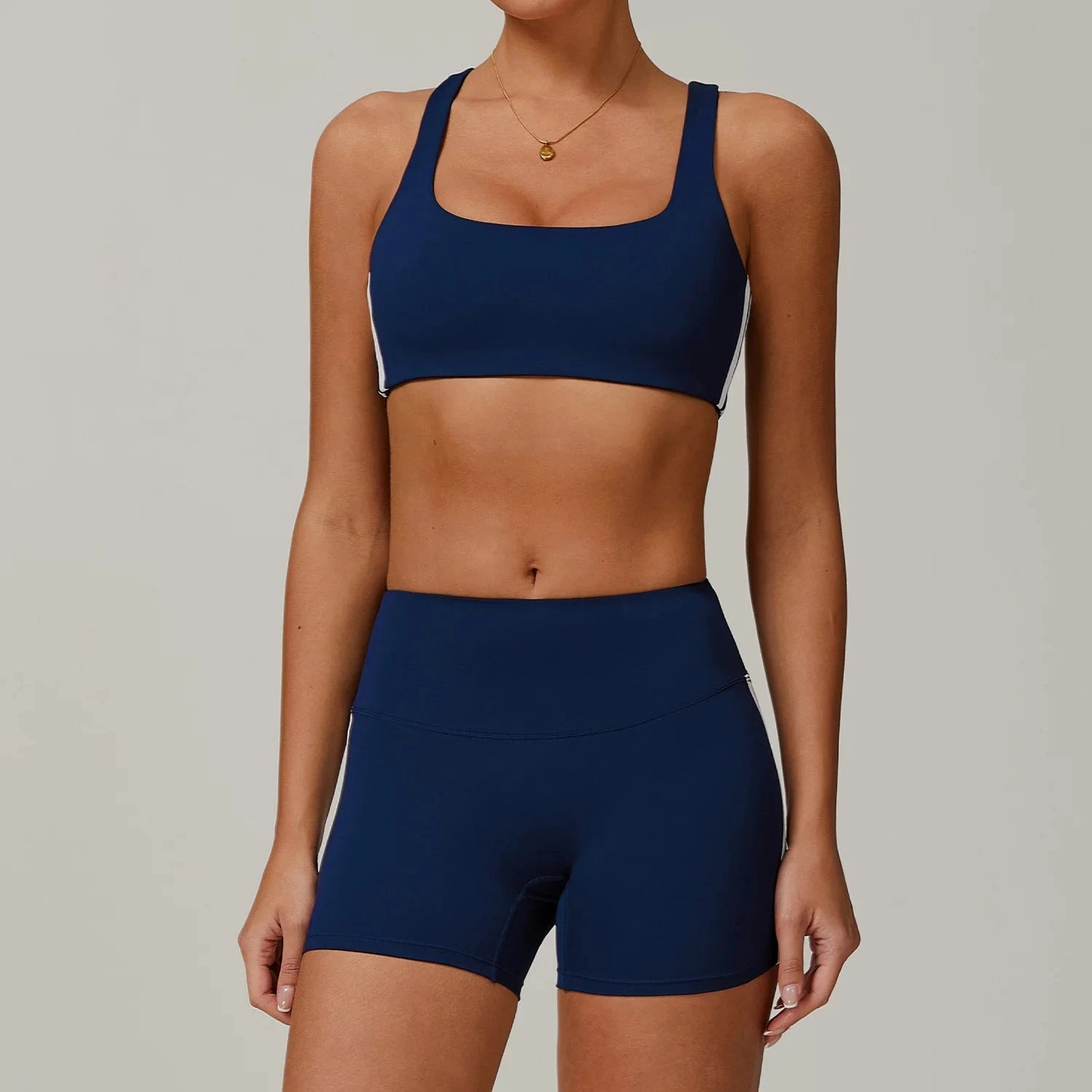 Womens Pulse Line Athletic Gym Shorts - Moisture Wicking