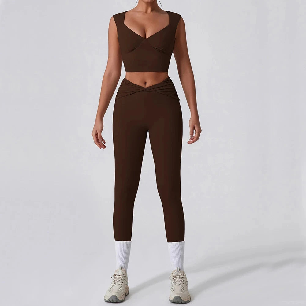 Comfortable Twist Sports Bra for Fitness & Yoga