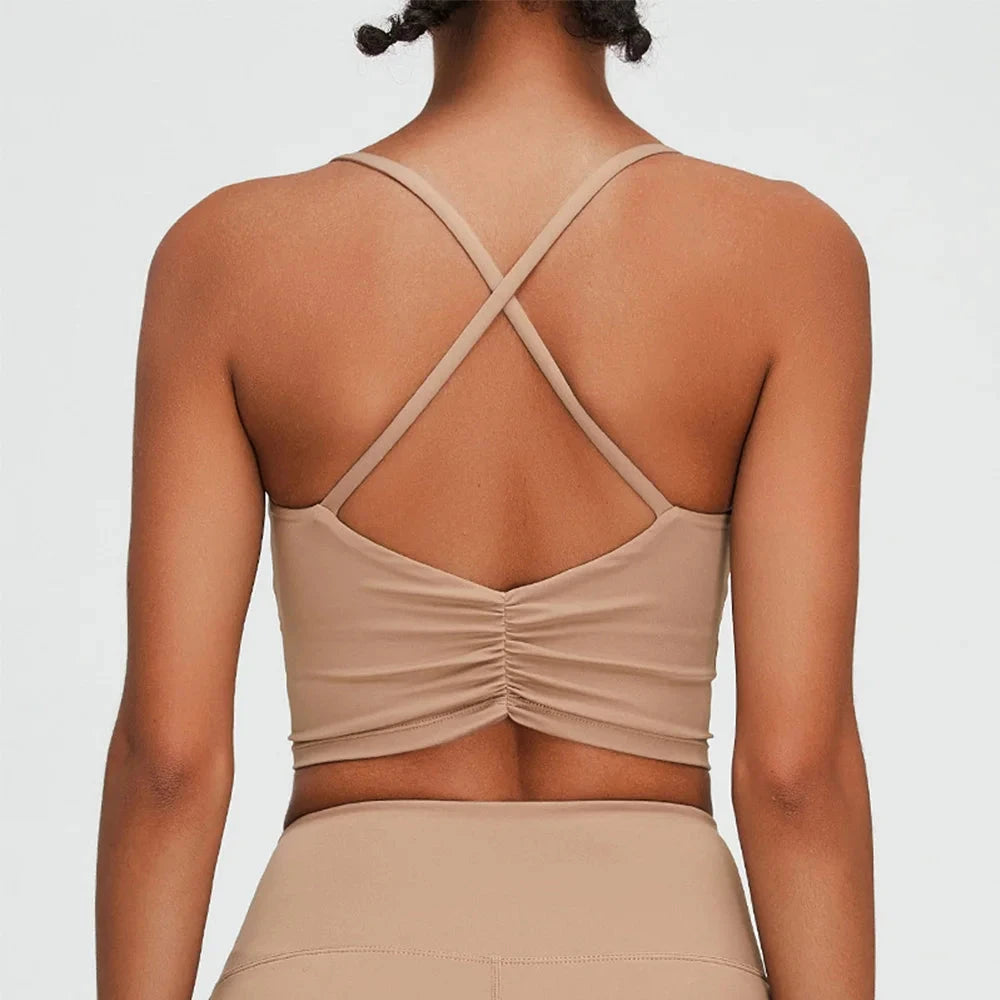 Criss-Cinch Comfort Sports Bra - Flexible & Supportive