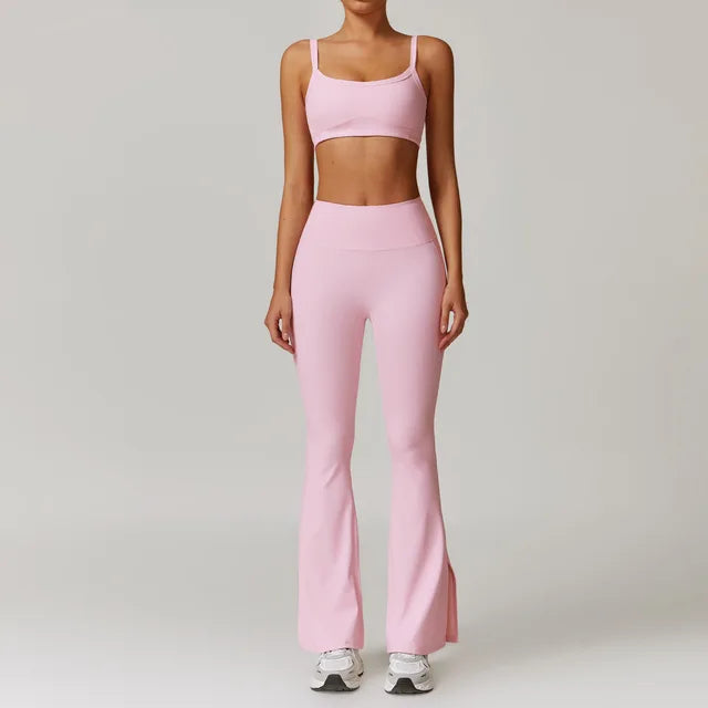 Flared Leggings and Comfort Bra Set