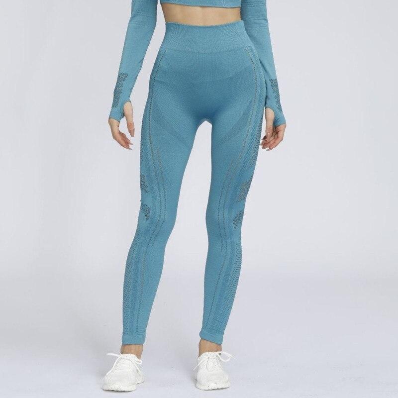 Seamless Crochet Fitness Leggings for Women