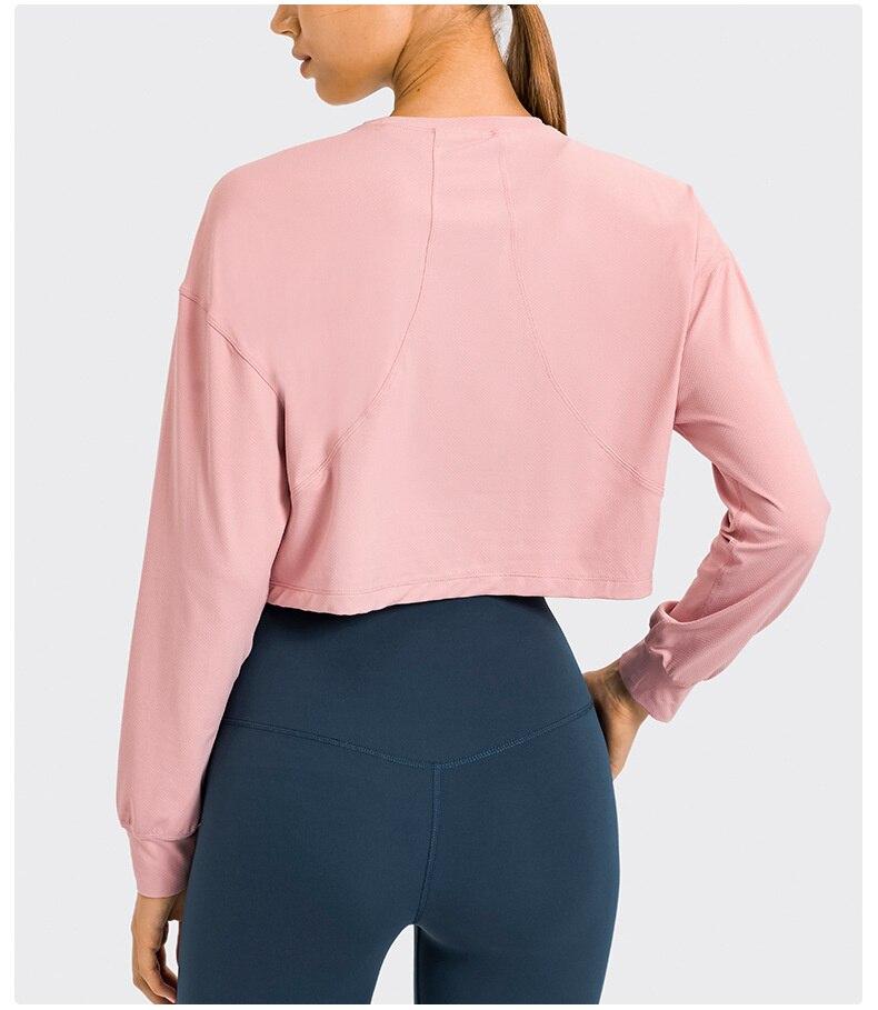 Womens Long Sleeve Workout Shirt - Moisture-Wicking Fabric