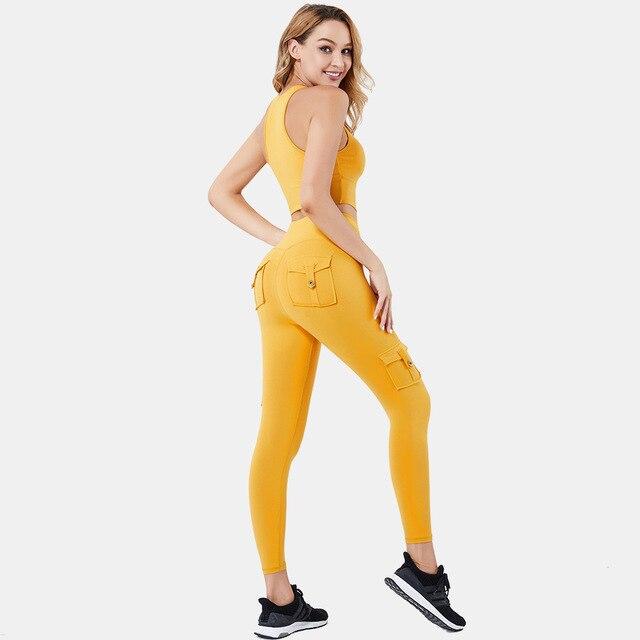 High-Waist Lift-Up Army Green Leggings
