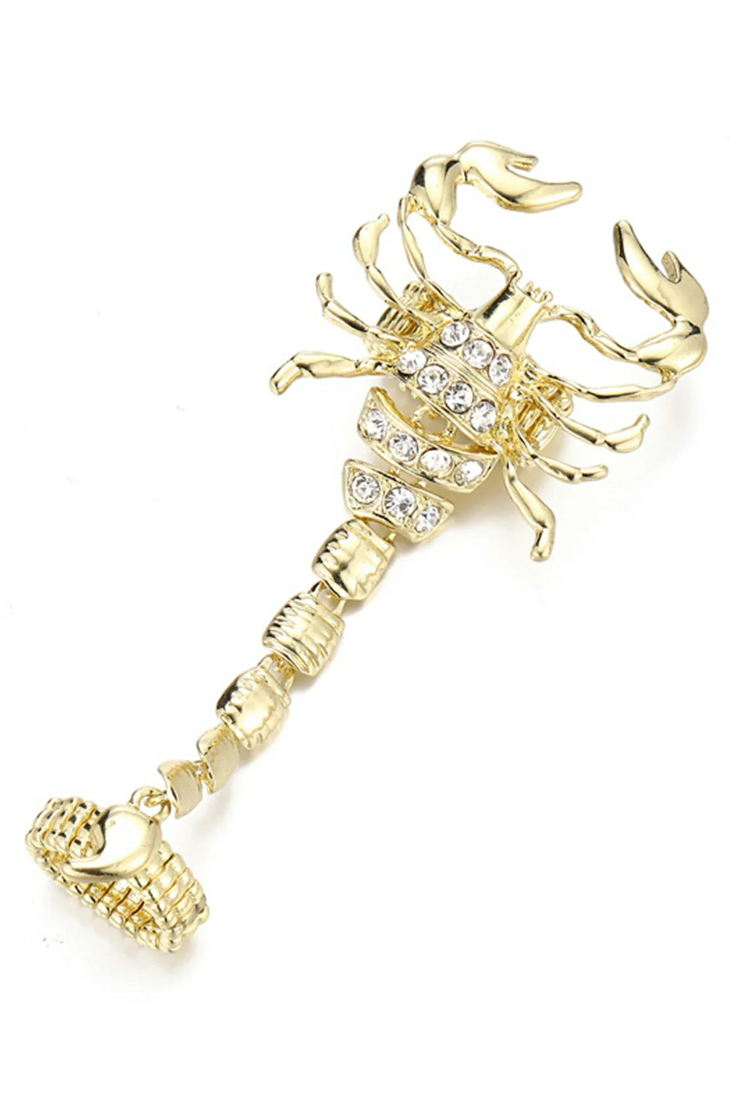 Elegant Gold Diamond Metal Bracelet - Statement Jewelry