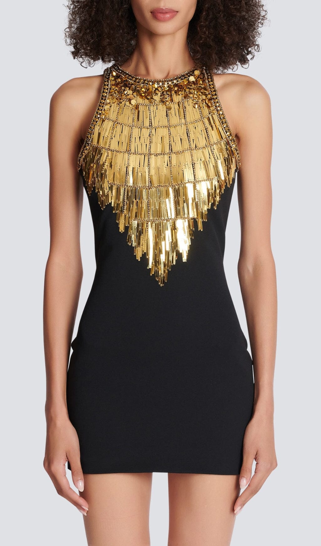 Black Sequin Bandage Mini Dress - Sparkling Night Outfit