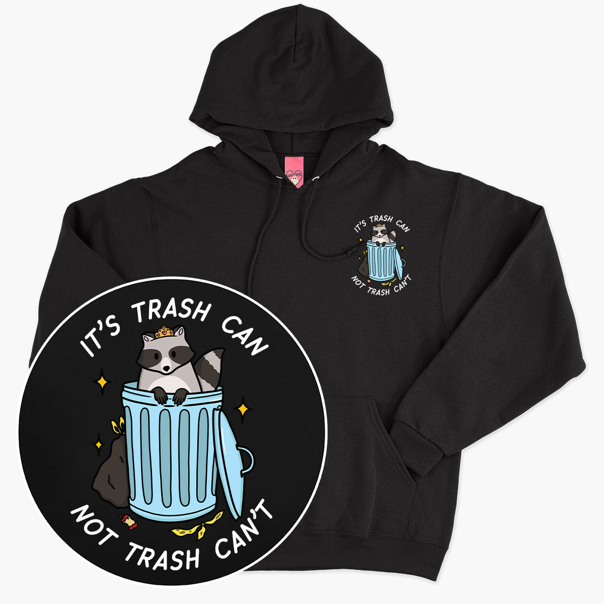 Printed Raccoon Hoodie in Various Colors