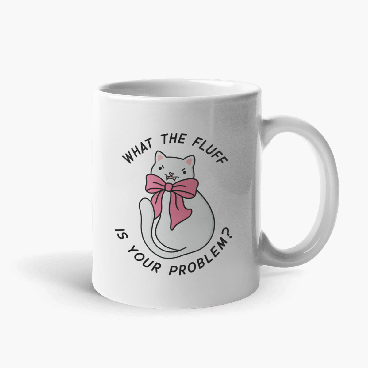 Funny Fluffy Hat Coffee Mug 11oz White Ceramic