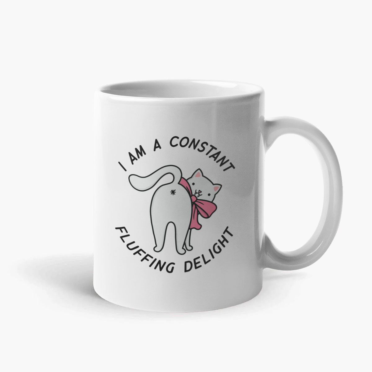 Sassy Spud Unique Fluffing Coffee Mug 11oz White Ceramic