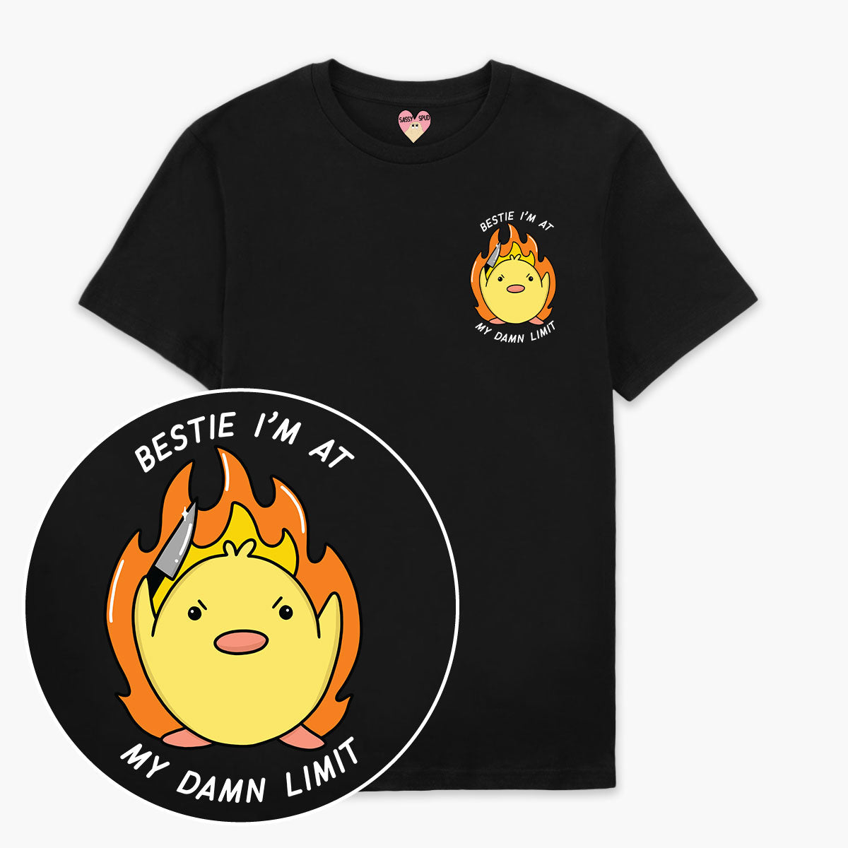 Organic Cotton Unisex T-Shirt - Unique Sassy Spud Design