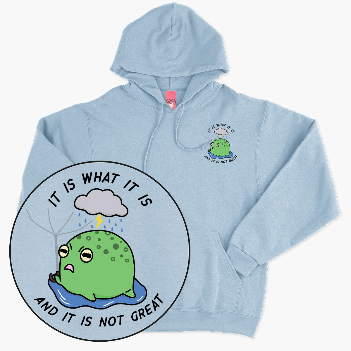 Cozy Cotton Unisex Hoodie with Cute Print Detail