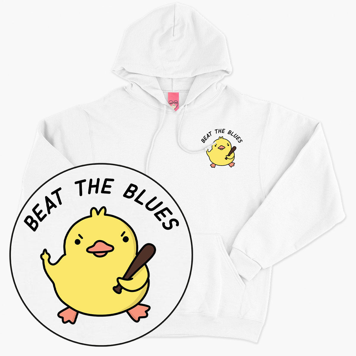 Eco-Friendly Printed Unisex Hoodie - Cute Print Detail