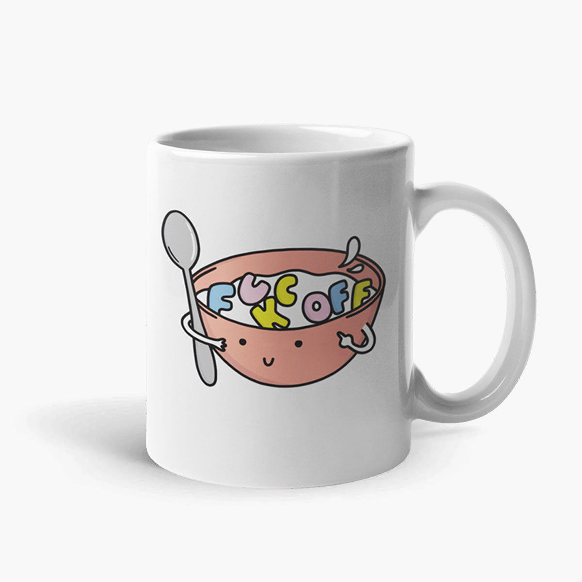 Sassy Spud Rude White Ceramic Coffee Mug 11oz