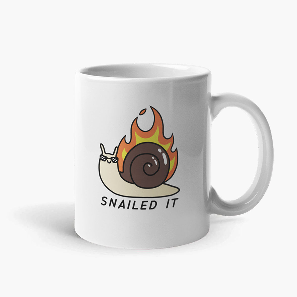Funny Sassy Snail Coffee Mug 11oz White Ceramic
