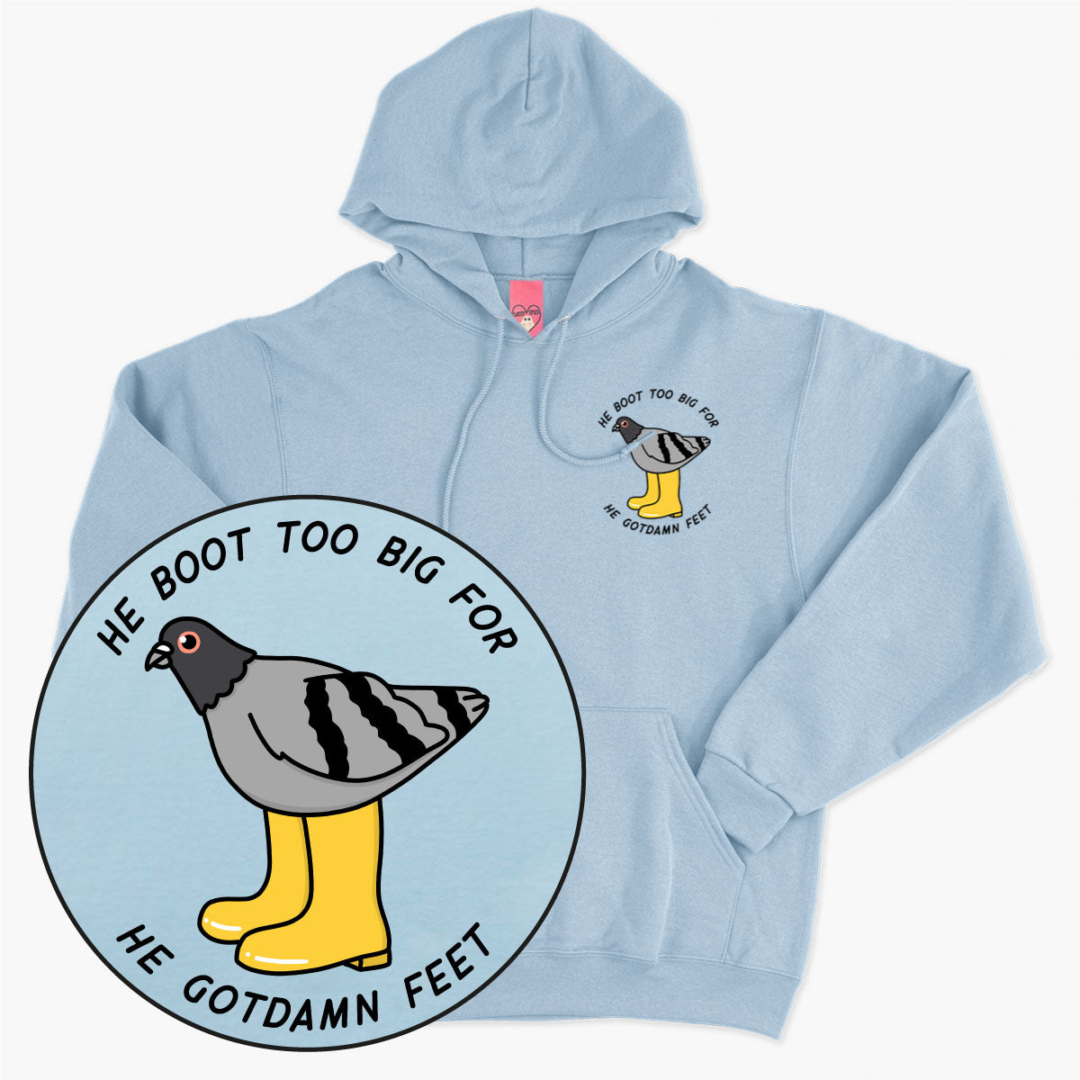 Cosy Cotton Unisex Hoodie - Cute Print Detail