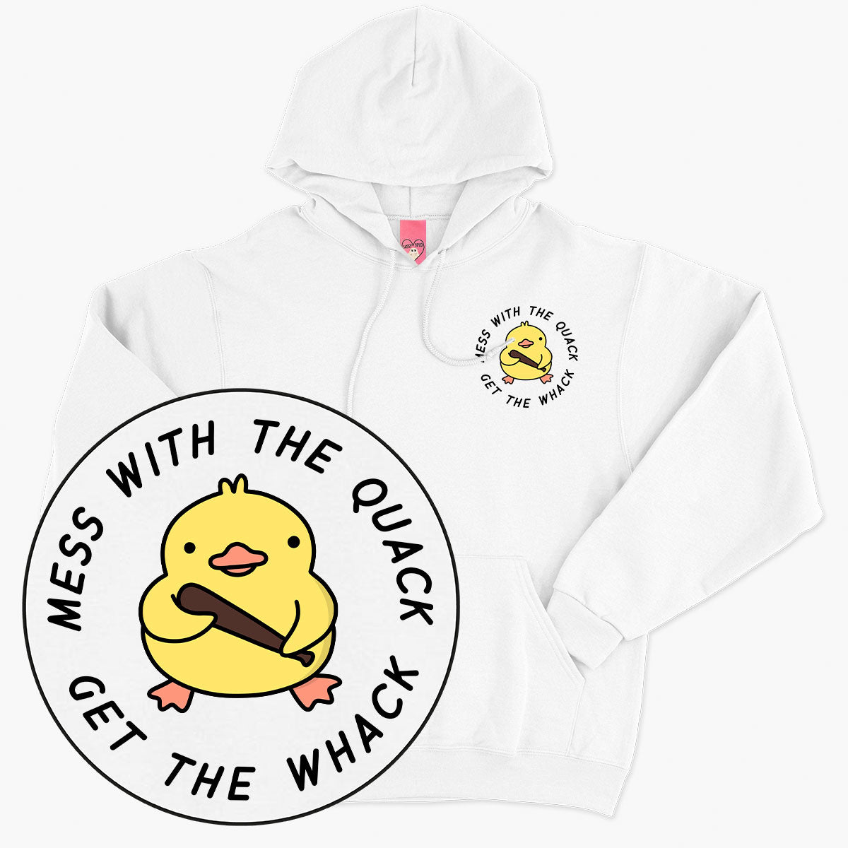 Duck Print Unisex Hoodie - Premium Cotton Ethically Manufactured