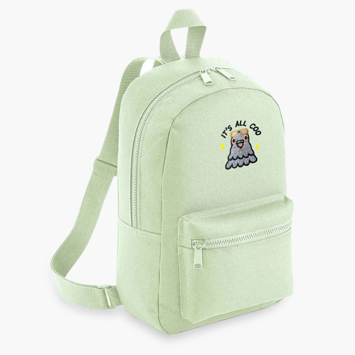 Sassy Embroidered Mini Backpack - Durable Vegan Bag