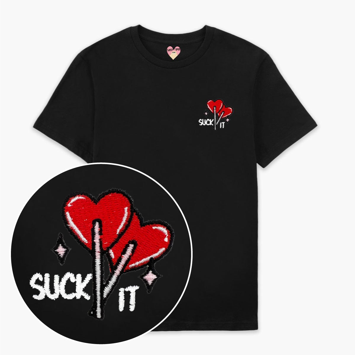 Embroidered Organic Cotton Unisex T-Shirt with Unique Design