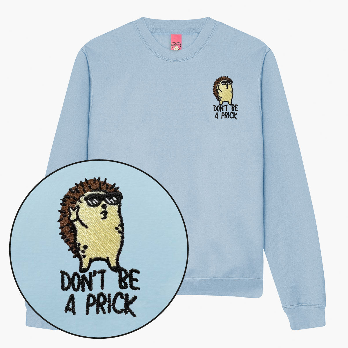 Embroidered Hedgehog Sweatshirt - Unisex Cosy Fit