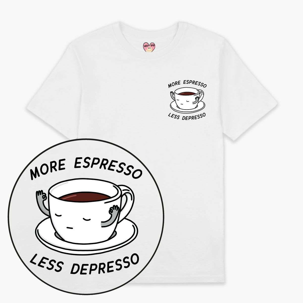 Organic Cotton More Espresso Less Depresso Unisex T-Shirt