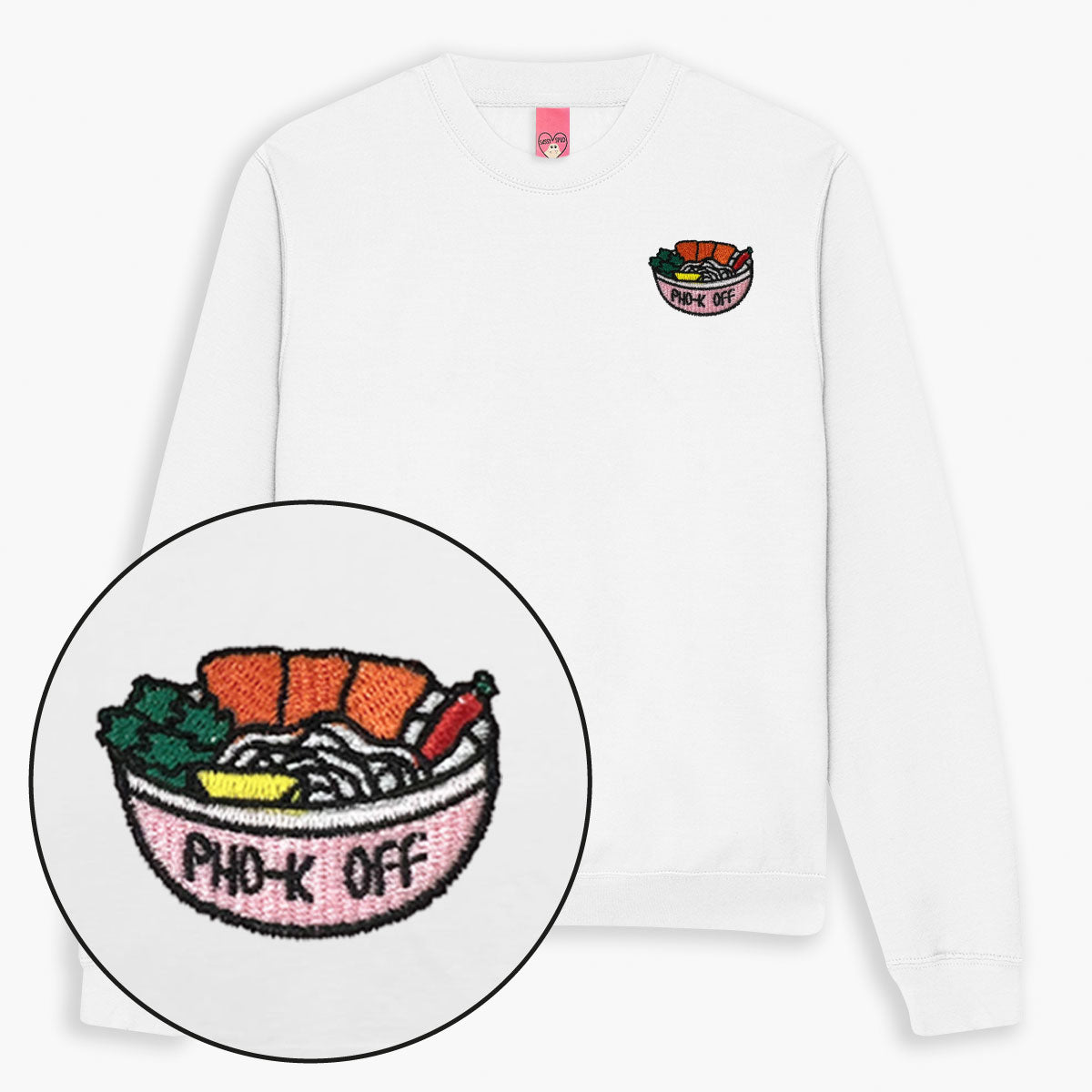 Embroidered Unisex Sweatshirt with Cute Detail