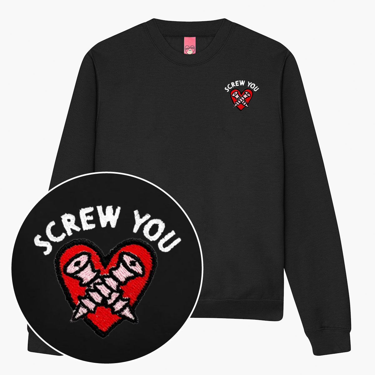 Embroidered Unisex Sweatshirt with Eco-Friendly Materials