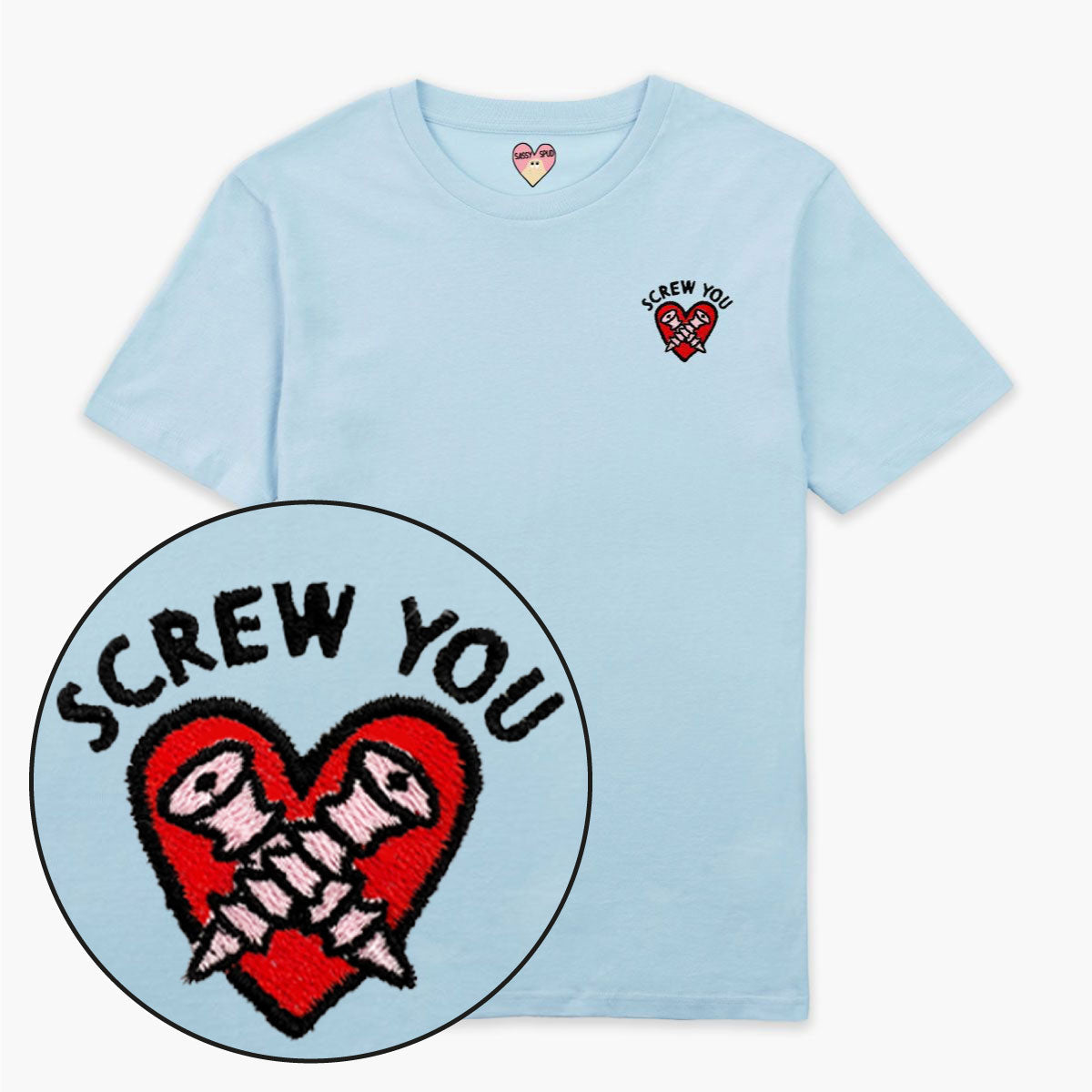 Embroidered Organic Cotton Unisex T-Shirt | Eco-Friendly