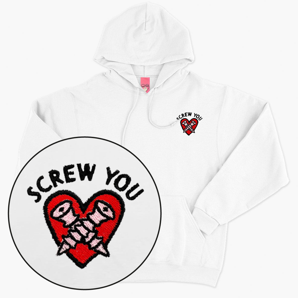 Embroidered Unisex Fleece Hoodie - Eco-Friendly & WRAP Certified