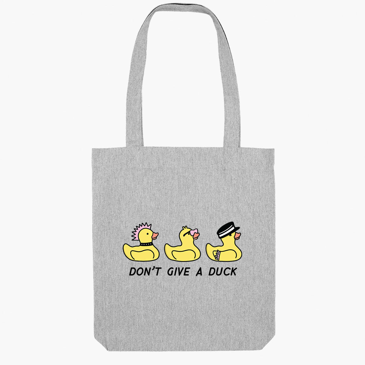 Sassy Duck Print Tote Bag - Durable Organic Cotton